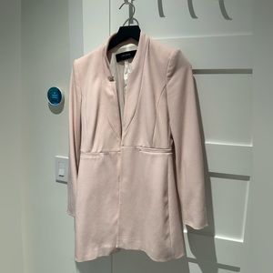 Form Fitting Pink Zara Trench Coat